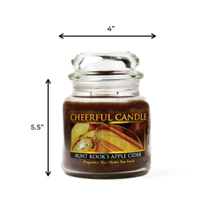 Aunt Kook's Apple Cider - 16 oz Cheerful Candle