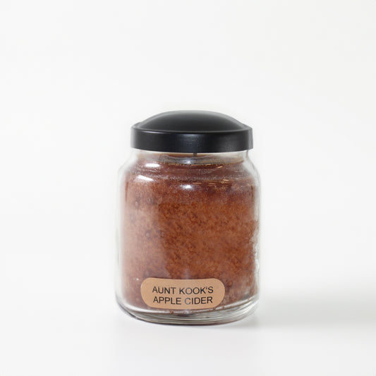 Aunt Kook's Apple Cider Scented Candle - 6 oz, Single Wick, Baby Jar