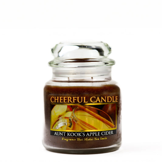 Aunt Kook's Apple Cider - 16 oz Cheerful Candle