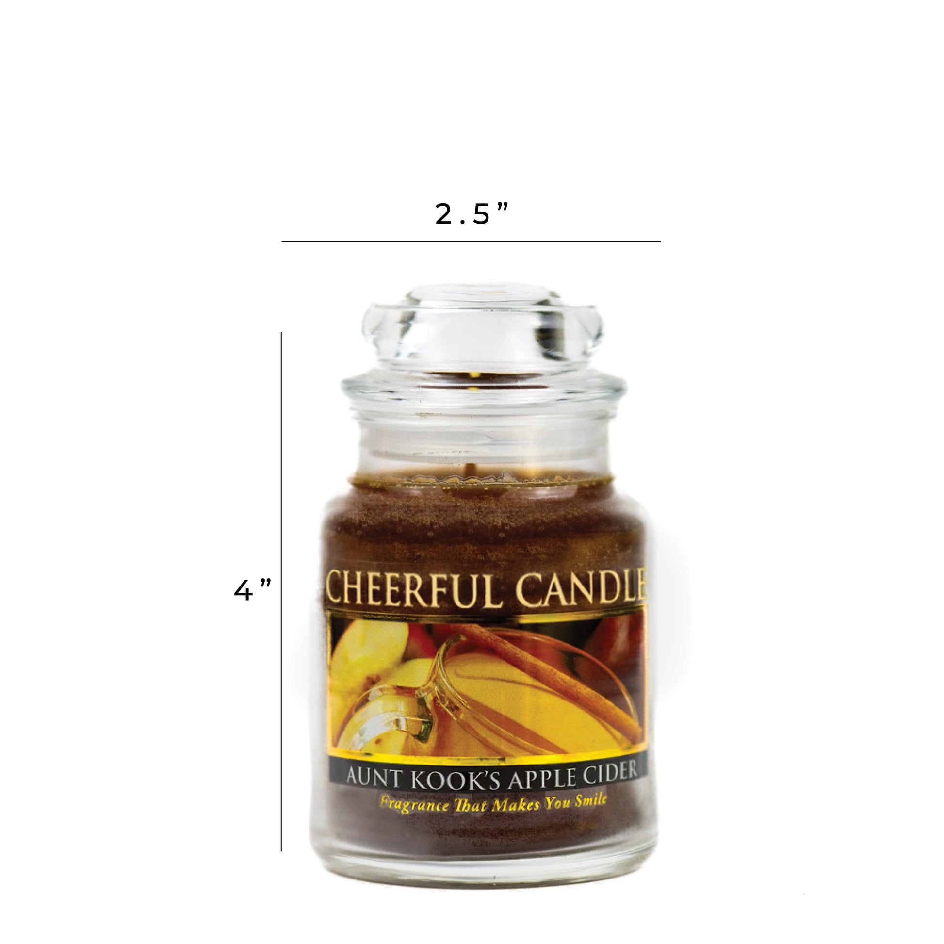 Aunt Kook's Apple Cider - 6 oz Cheerful Candle