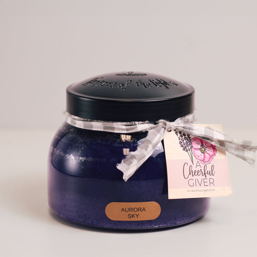 Aurora Sky Scented Candle - 22 oz, Double Wick, Mama Jar