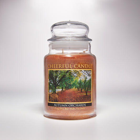 Autumn Orchards Scented Candle -24 oz, Double Wick, Cheerful Candle