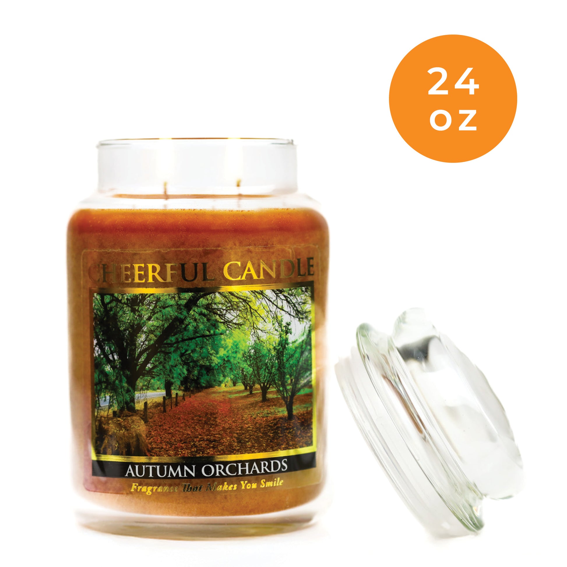 Autumn Orchards - 24 oz Cheerful Candle