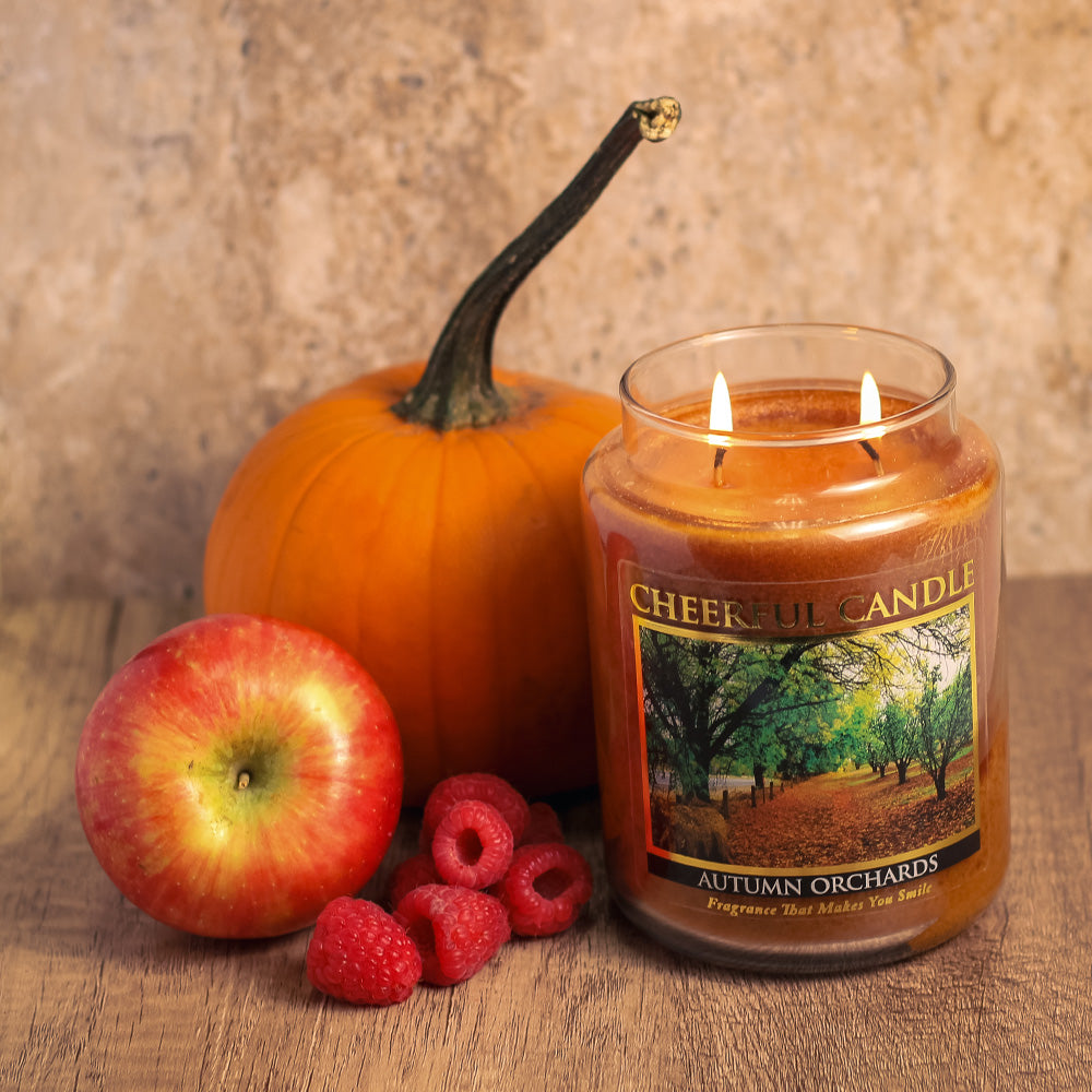 Autumn Orchards - 24 oz Cheerful Candle