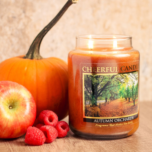 Autumn Orchards - 24 oz Cheerful Candle