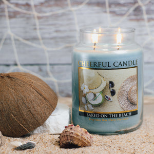 Baked on the Beach Scented Candle -24 oz, Double Wick, Cheerful Candle