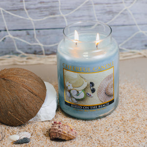 Baked on the Beach Scented Candle -24 oz, Double Wick, Cheerful Candle