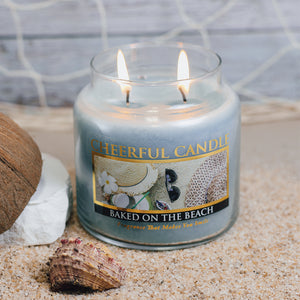 Baked on the Beach Scented Candle -16 oz, Double Wick, Cheerful Candle