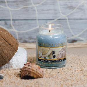 Baked on the Beach Scented Candle - 6 oz, Single Wick, Cheerful Candle