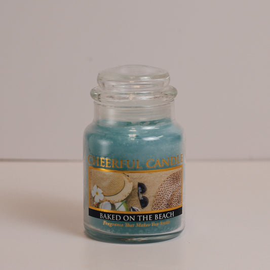 Baked on the Beach Scented Candle - 6 oz, Single Wick, Cheerful Candle