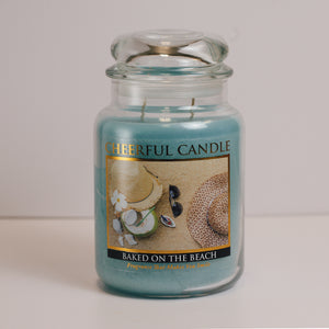 Baked on the Beach Scented Candle -24 oz, Double Wick, Cheerful Candle