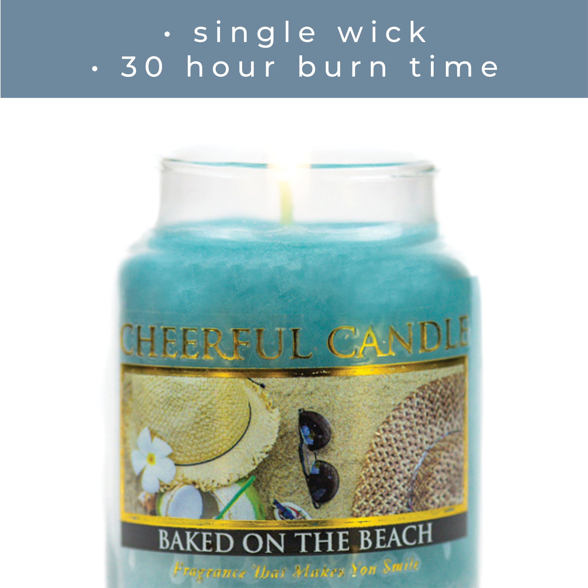 Baked on the Beach - 6 oz Cheerful Candle