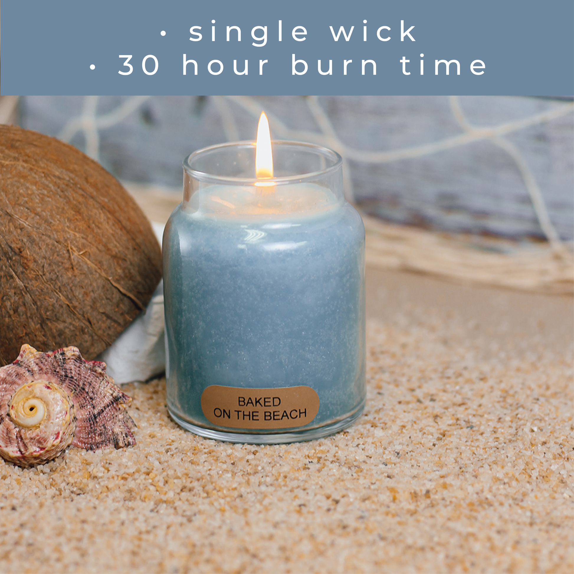 Baked on the Beach - 6 oz Baby Candle