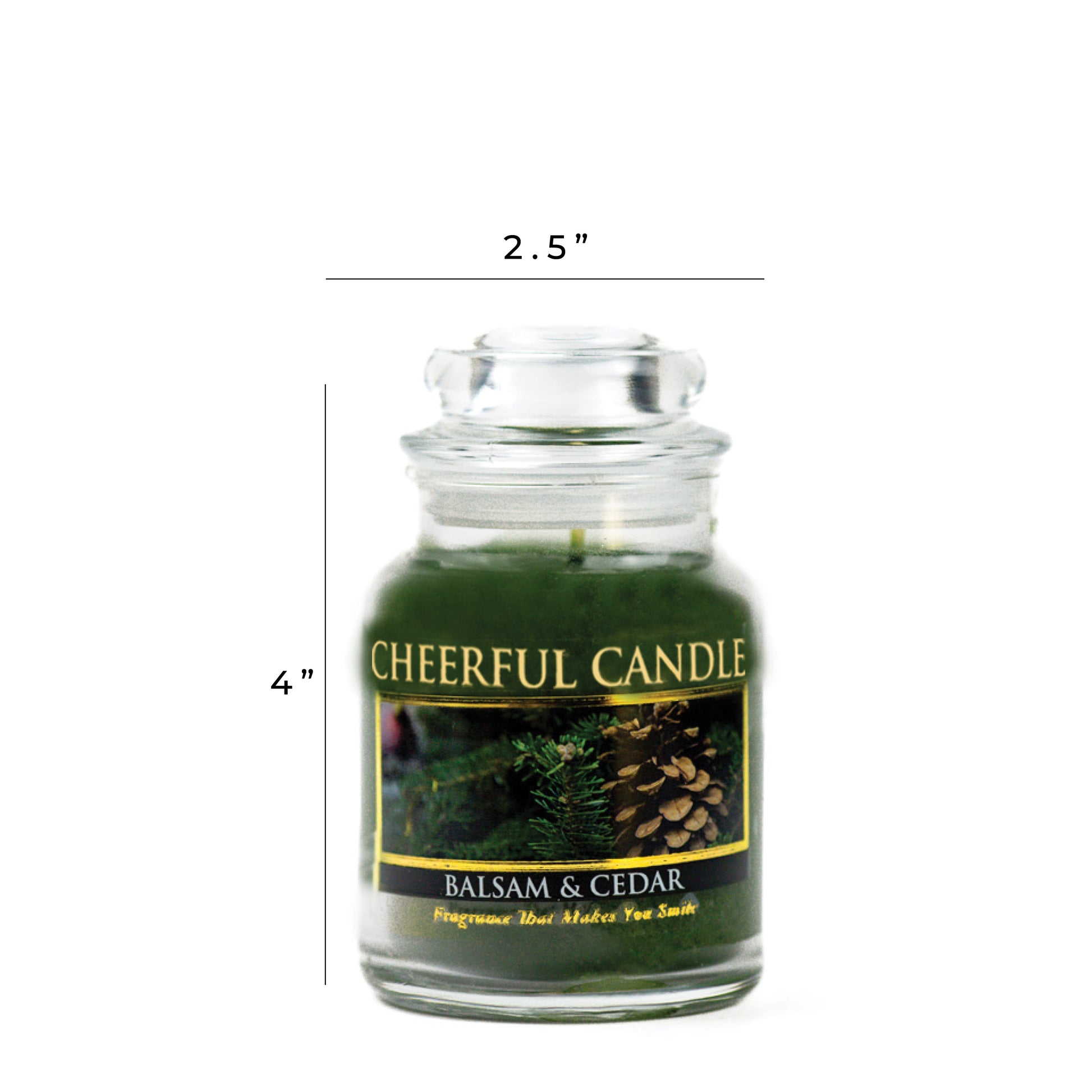 Balsam and Cedar - 6 oz Cheerful Candle