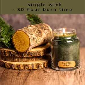 Balsam and Cedar - 6 oz Baby Candle