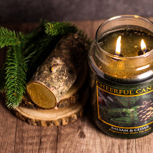 Balsam and Cedar - 24 oz Cheerful Candle