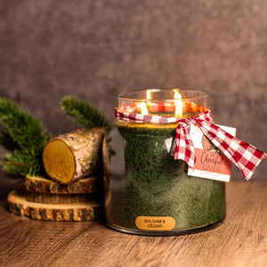 Balsam and Cedar - 34 oz Papa Candle