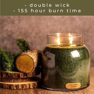 Balsam and Cedar - 34 oz Papa Candle