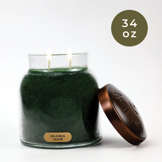 Balsam and Cedar - 34 oz Papa Candle