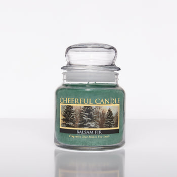 Balsam Fir Scented Candle -16 oz, Double Wick, Cheerful Candle