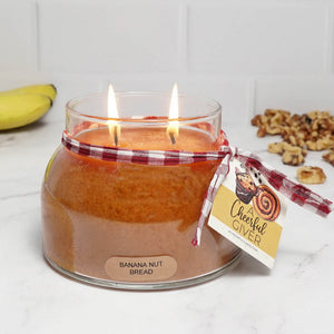 Banana Nut Bread Scented Candle - 22 oz, Double Wick, Mama Jar