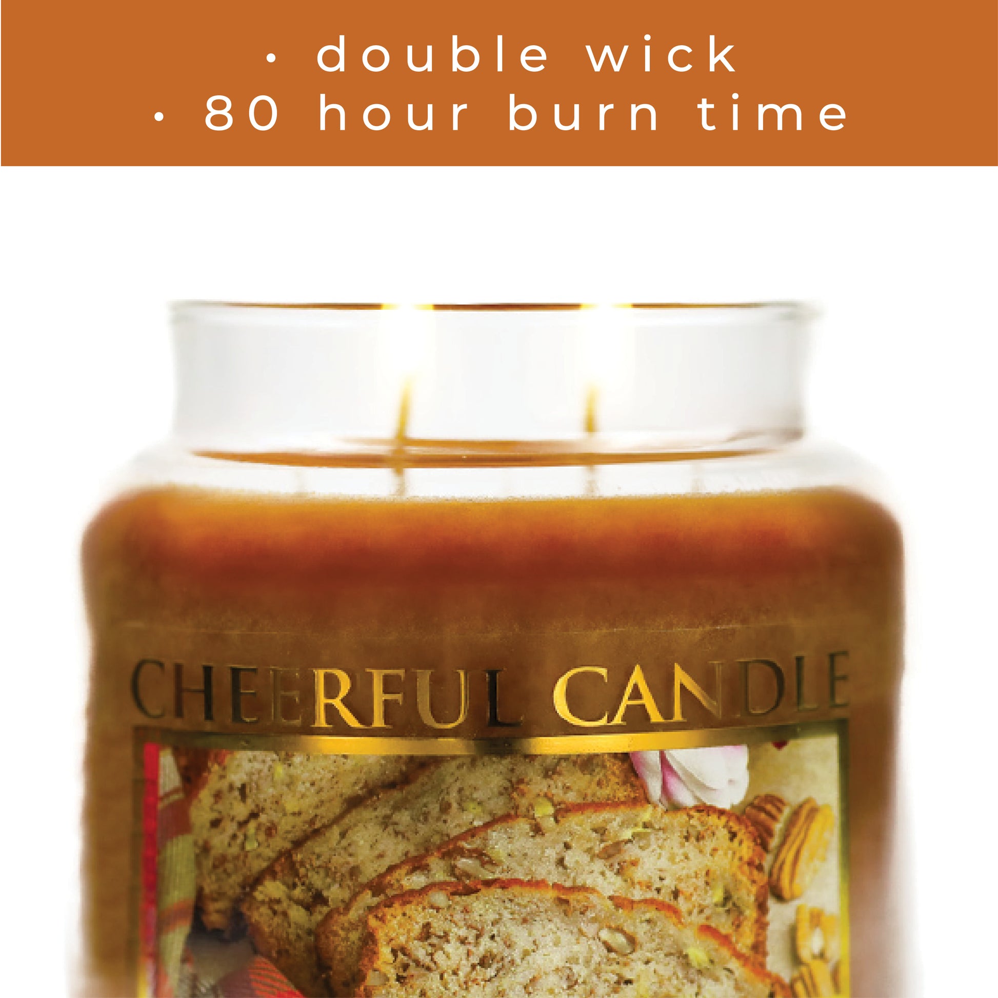 Banana Nut Bread - 16 oz Cheerful Candle