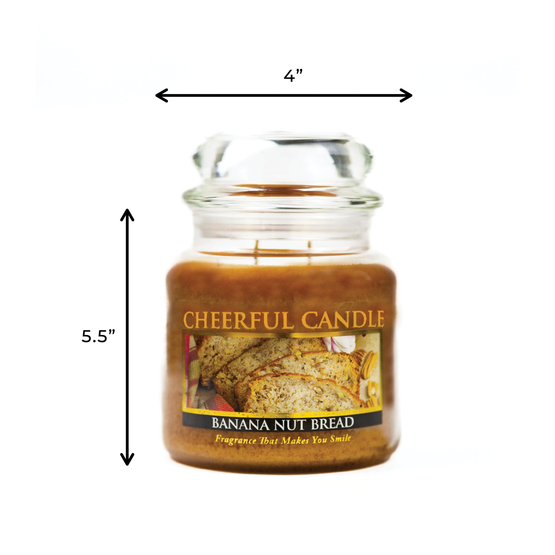 Banana Nut Bread - 16 oz Cheerful Candle