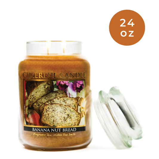 Banana Nut Bread - 24 oz Cheerful Candle