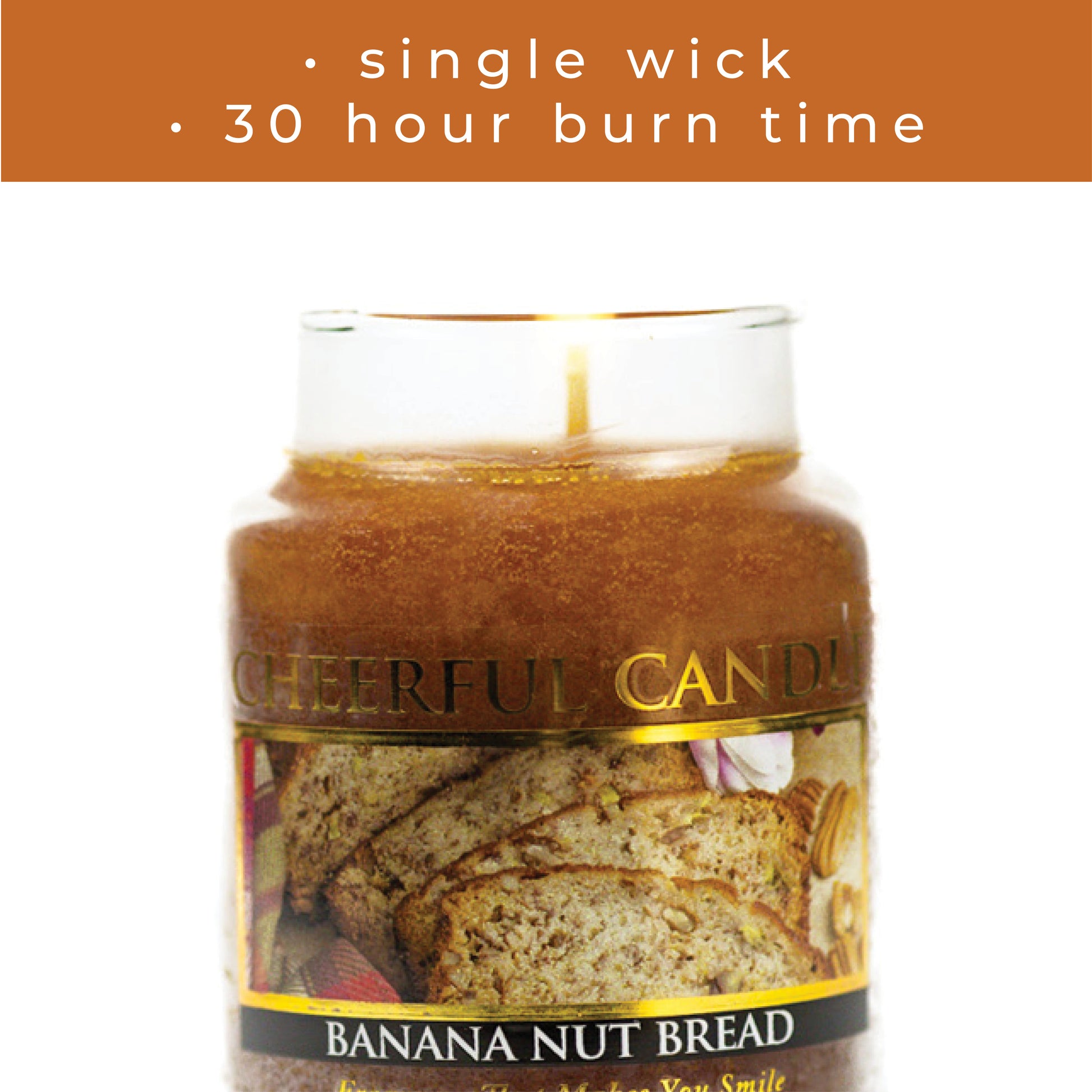 Banana Nut Bread - 6 oz Cheerful Candle