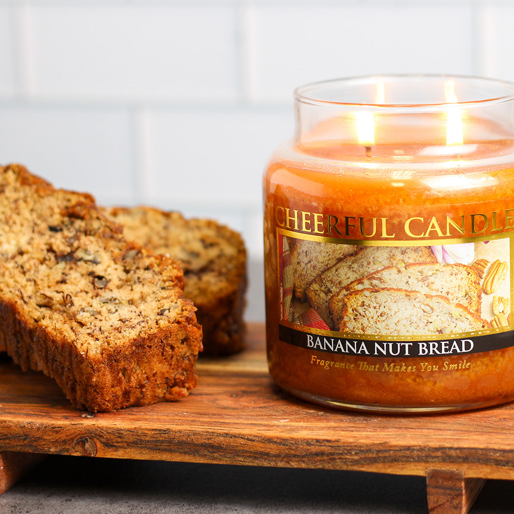 Banana Nut Bread - 16 oz Cheerful Candle