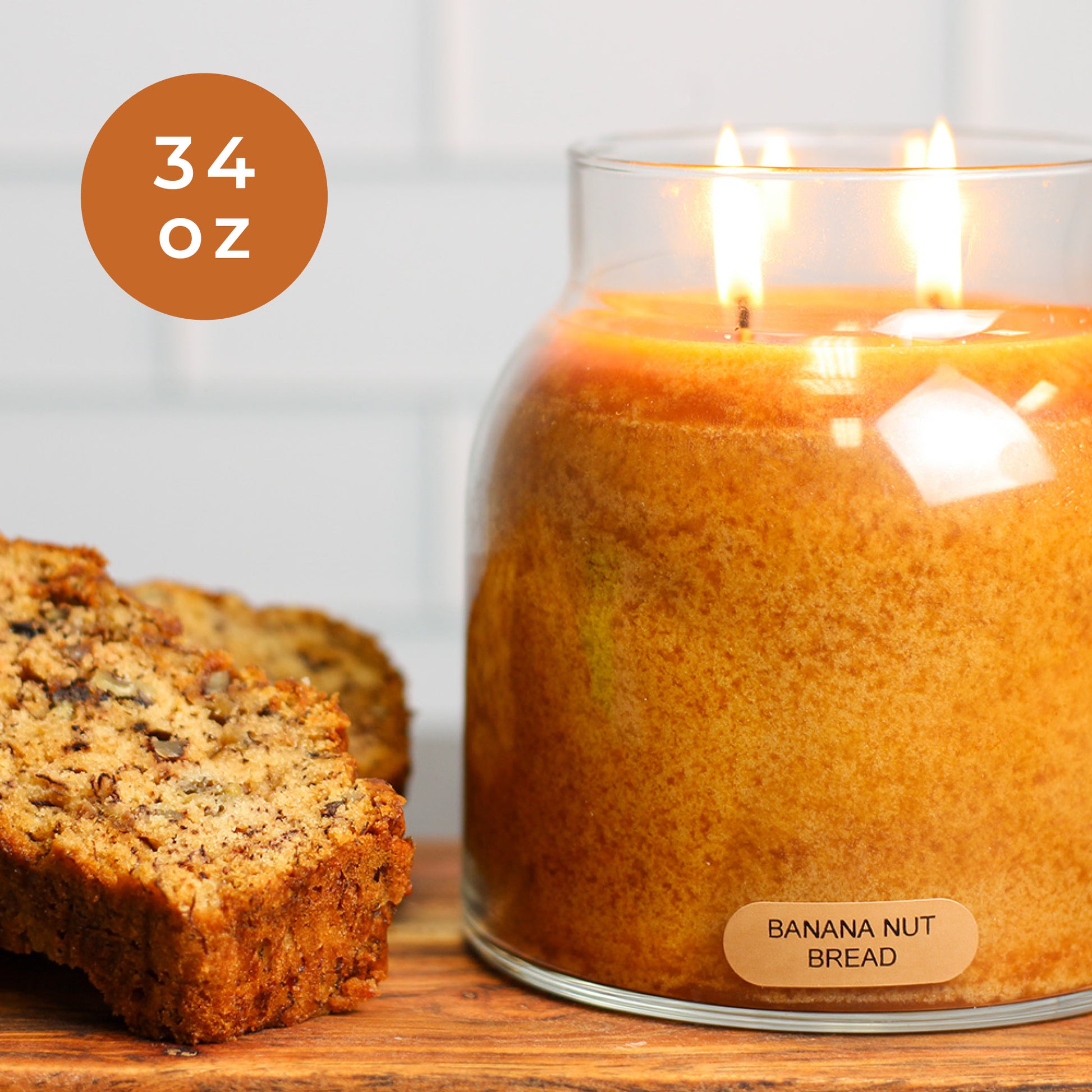 Banana Nut Bread - 34 oz Papa Candle