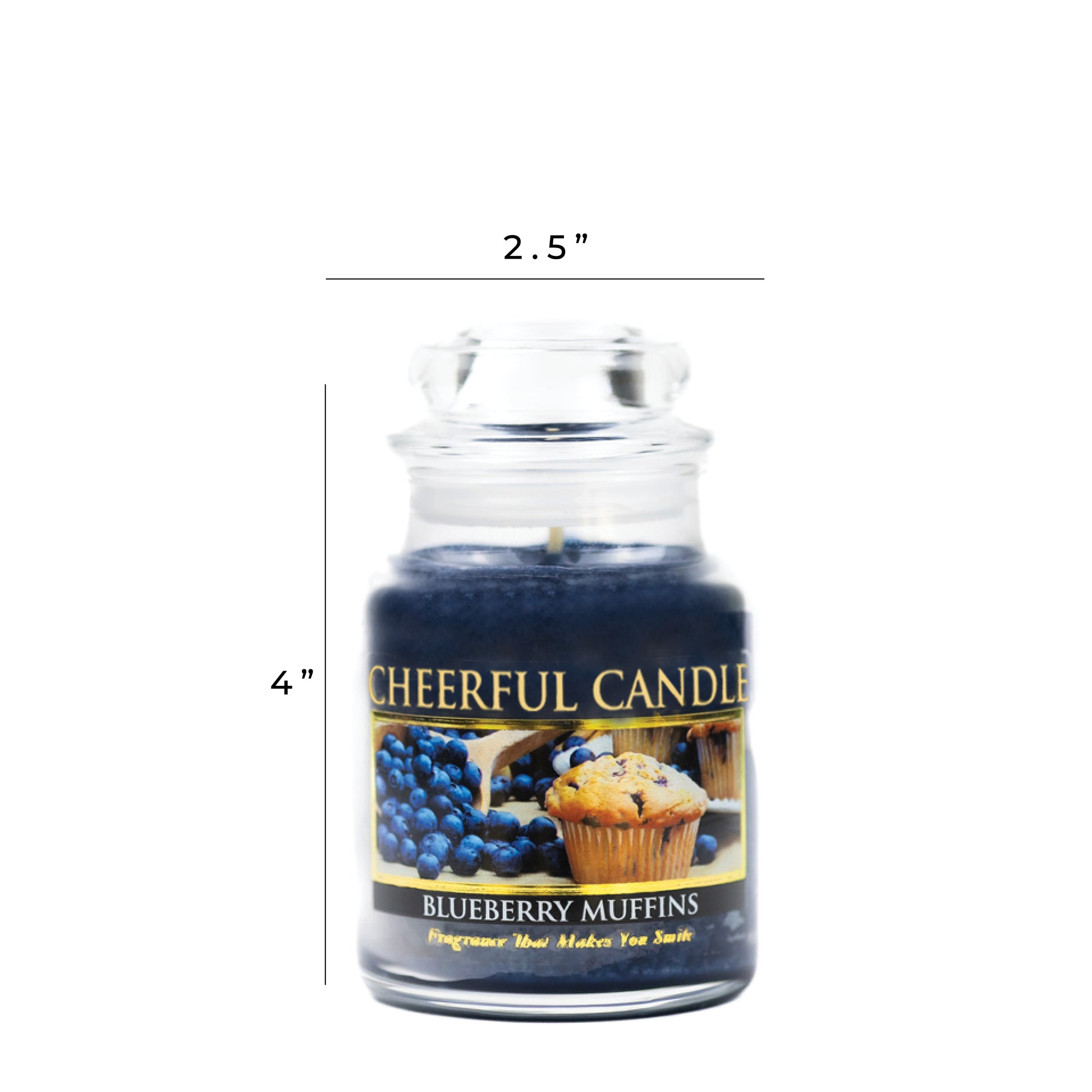 Blueberry Muffins Scented Candle oz, Single Wick, 35-hour burn