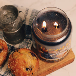 Blueberry Muffins Scented Candle -24 oz, Double Wick, Cheerful Candle