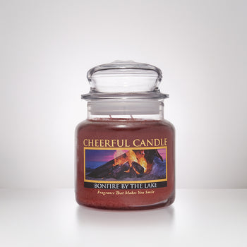 Bonfire by the Lake Scented Candle -16 oz, Double Wick, Cheerful Candle