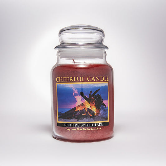 Bonfire by the Lake Scented Candle -24 oz, Double Wick, Cheerful Candle
