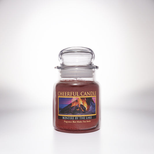 Bonfire by the Lake Scented Candle - 6 oz, Single Wick, Cheerful Candle