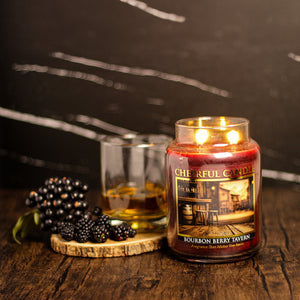 Bourbon Berry Tavern - 24 oz Cheerful Candle