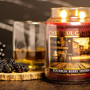 Bourbon Berry Tavern - 24 oz Cheerful Candle