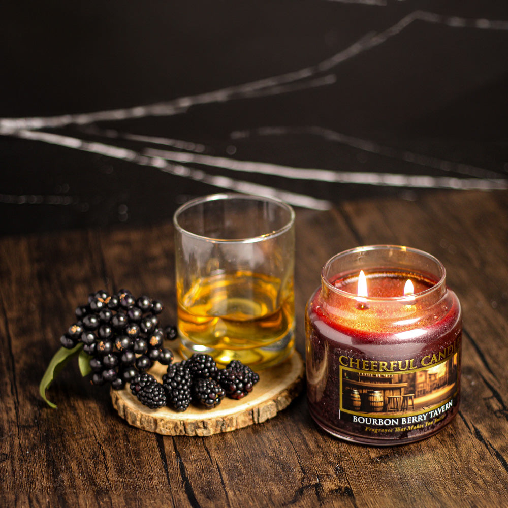 Bourbon Berry Tavern - 16 oz Cheerful Candle