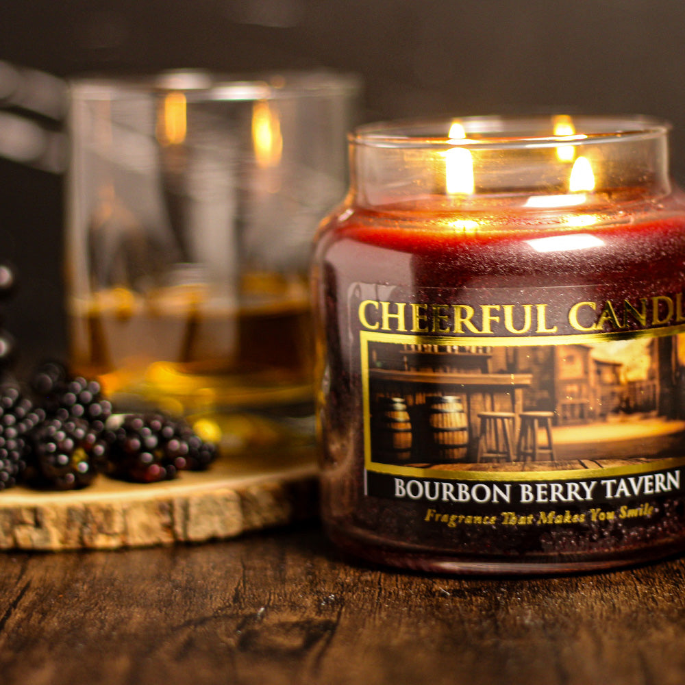 Bourbon Berry Tavern - 16 oz Cheerful Candle