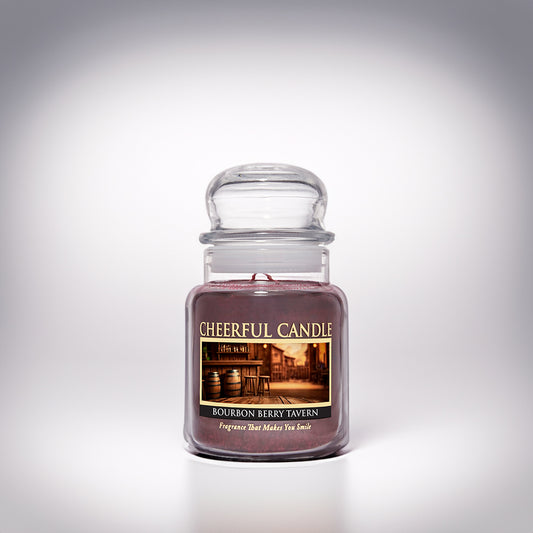 Bourbon Berry Tavern Scented Candle - 6 oz, Single Wick, Cheerful Candle