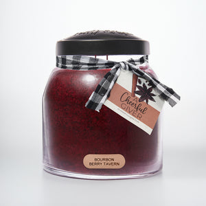 Bourbon Berry Tavern Scented Candle - 34 oz, Double Wick, Papa Jar