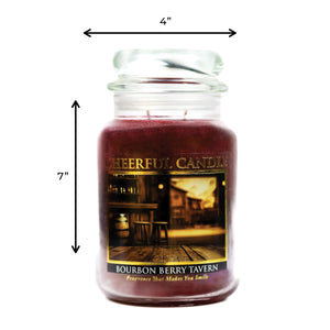 Bourbon Berry Tavern - 24 oz Cheerful Candle