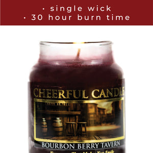 Bourbon Berry Tavern - 6 oz Cheerful Candle