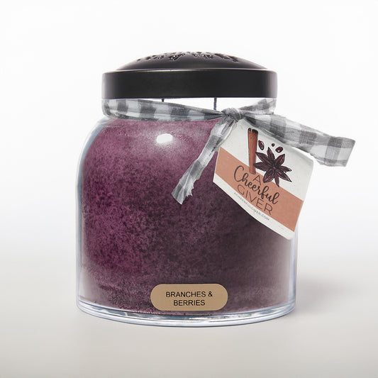 Branches & Berries - 34 oz, Double Wick, Papa Jar