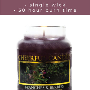Branches & Berries - 6 oz Cheerful Candle