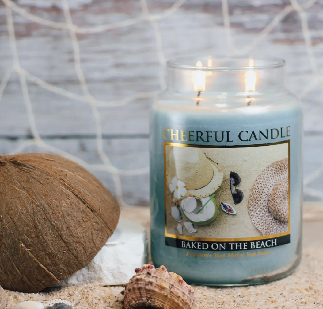 Baked on the Beach - 24 oz Cheerful Candle