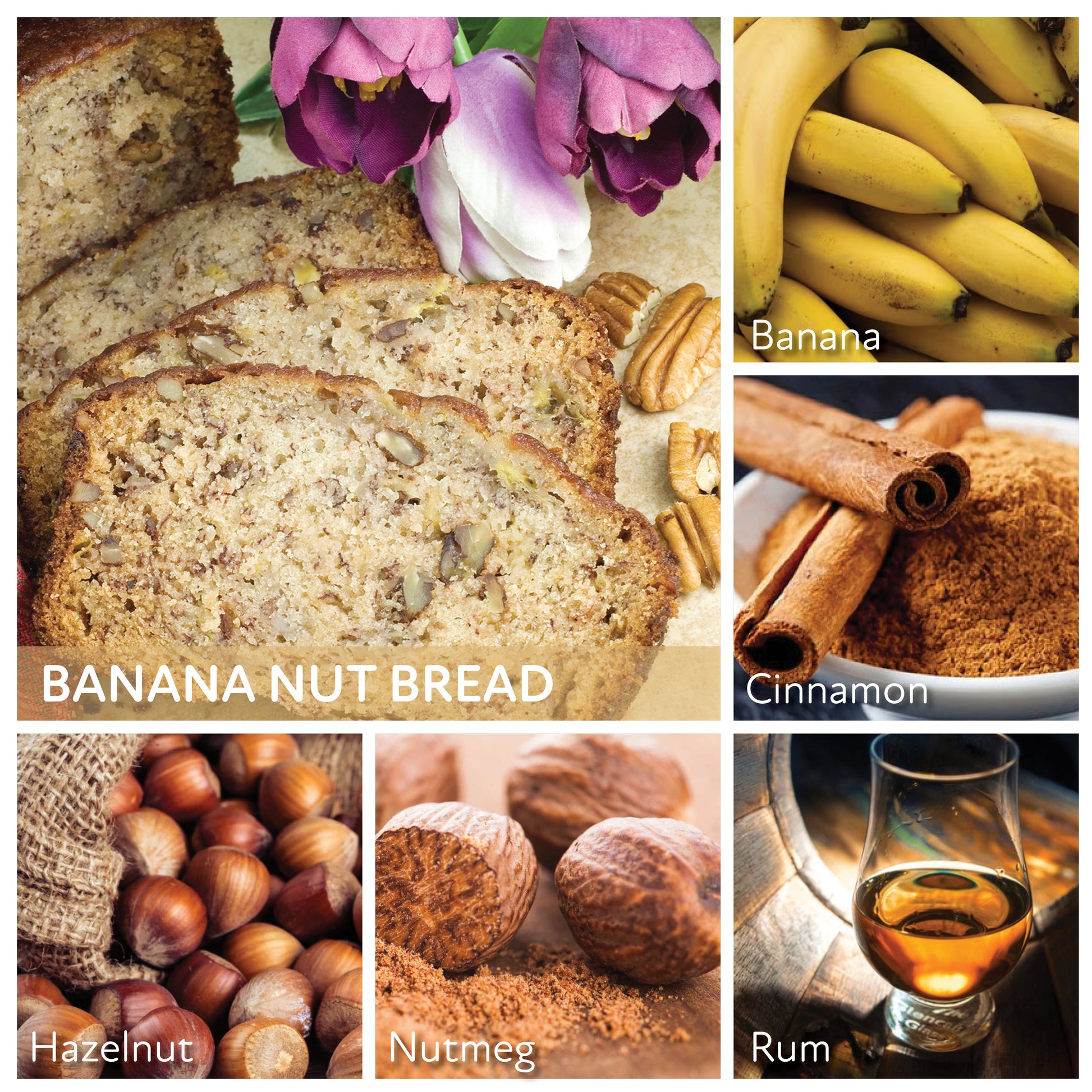 Banana Nut Bread - 24 oz Cheerful Candle