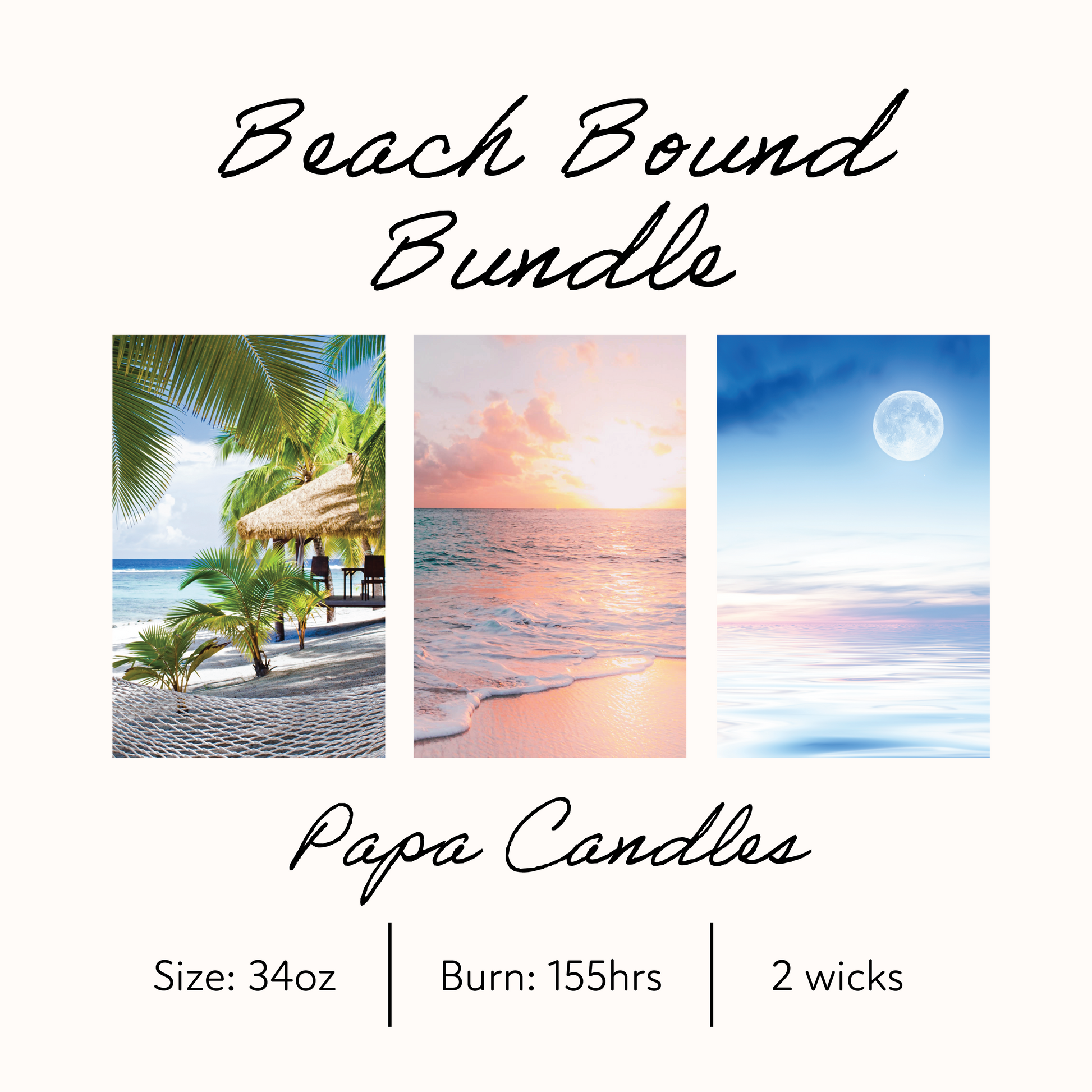 Beach Bound Papa Candle Bundle