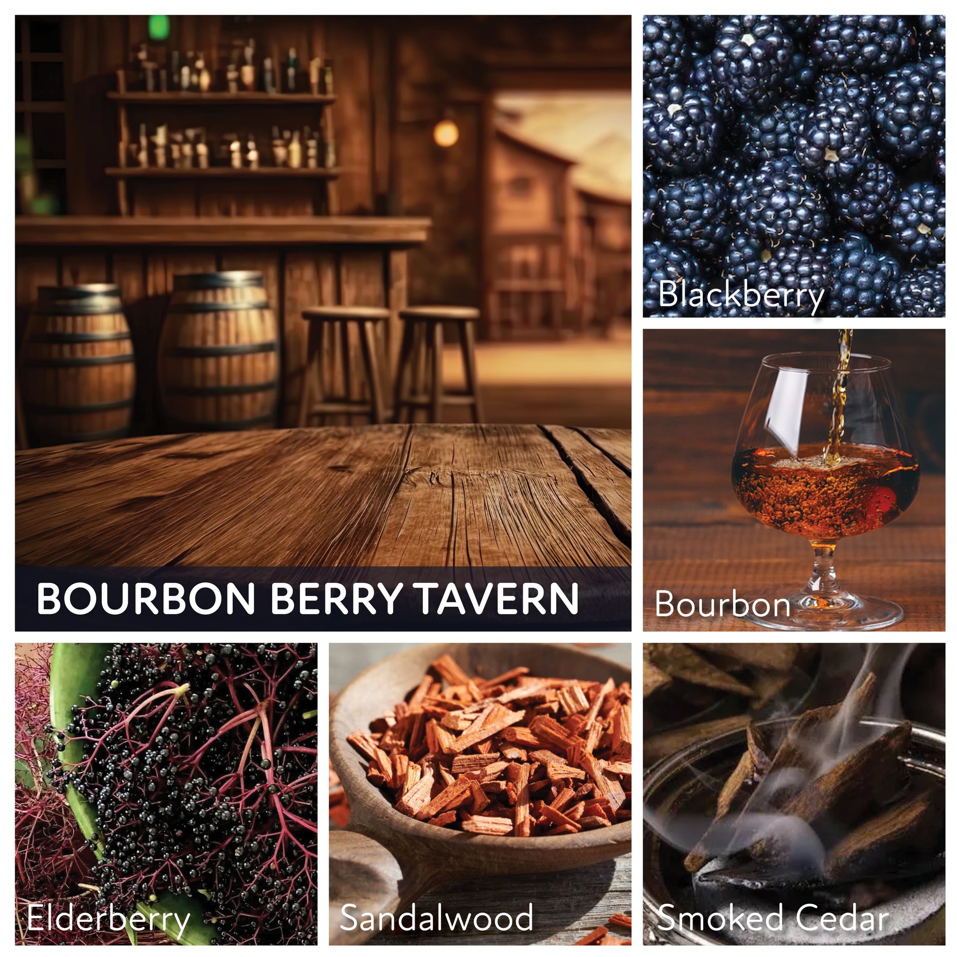 Bourbon Berry Tavern - 16 oz Cheerful Candle